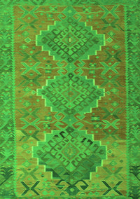 Oriental Green Traditional Rug, con821grn