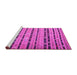 Sideview of Machine Washable Southwestern Pink Country Rug, wshcon822pnk