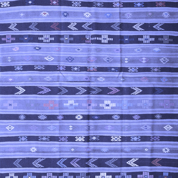 Machine Washable Southwestern Blue Country Rug, wshcon822blu