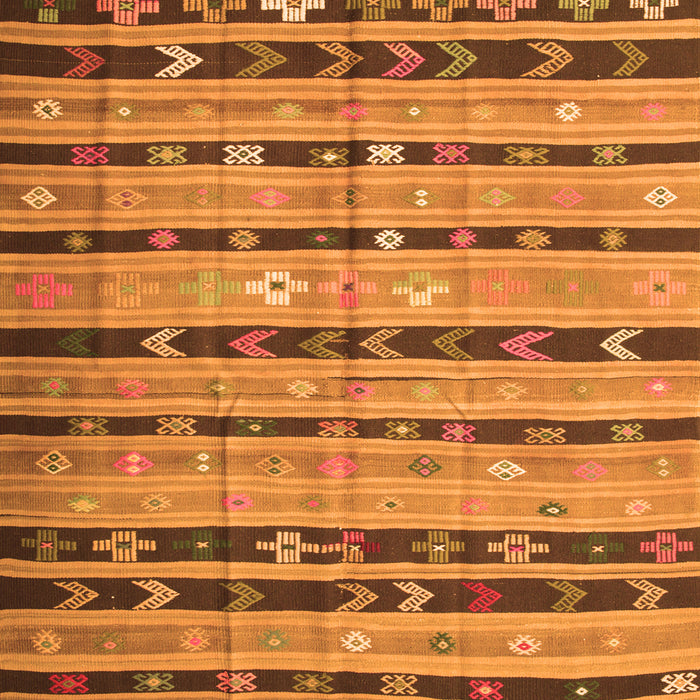 Serging Thickness of Machine Washable Southwestern Orange Country Area Rugs, wshcon822org