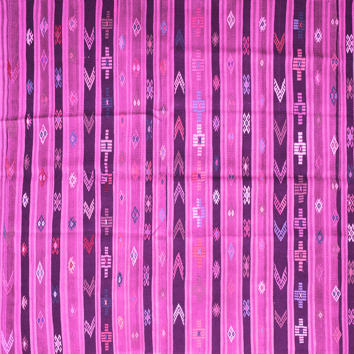 Square Southwestern Pink Country Rug, con822pnk