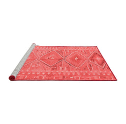 Country Red Washable Rugs