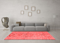 Country Red Washable Rugs