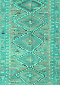 Southwestern Turquoise Country Rug, con823turq