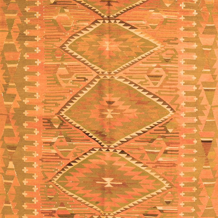 Serging Thickness of Machine Washable Southwestern Orange Country Area Rugs, wshcon823org