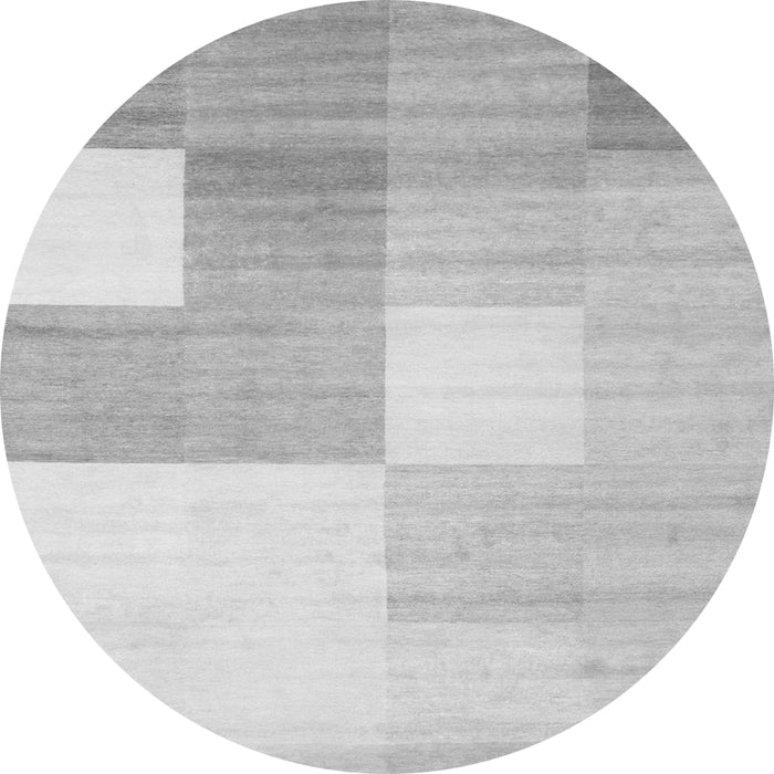 Machine Washable Checkered Gray Modern Rug, wshcon824gry