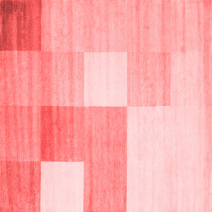 Machine Washable Checkered Red Modern Rug, wshcon824red