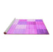 Sideview of Machine Washable Checkered Purple Modern Area Rugs, wshcon824pur