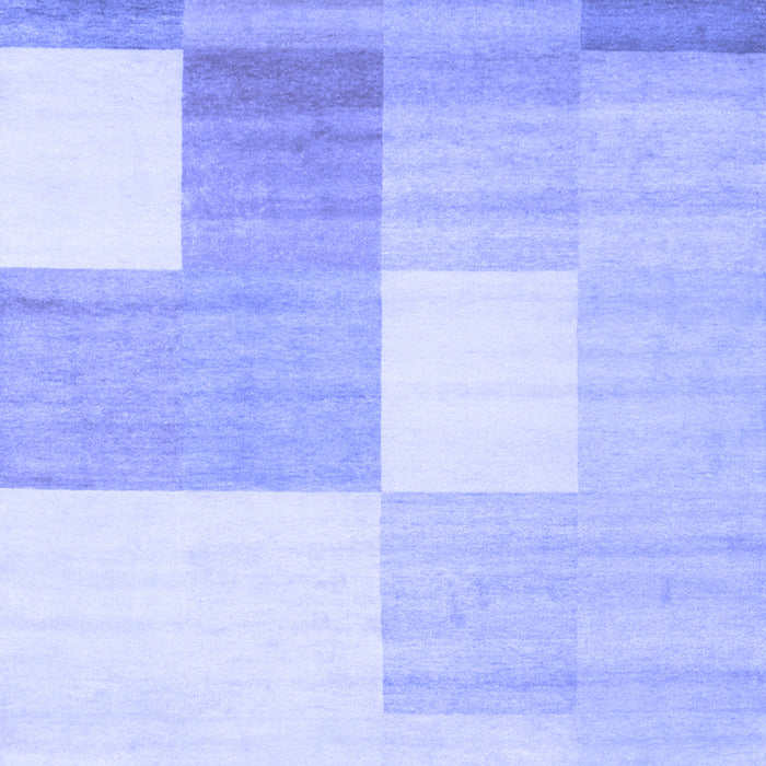 Checkered Blue Modern Rug, con824blu