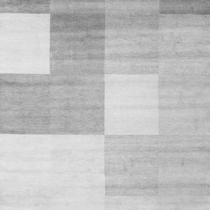 Serging Thickness of Machine Washable Checkered Gray Modern Rug, wshcon824gry