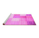 Sideview of Machine Washable Checkered Pink Modern Rug, wshcon824pnk