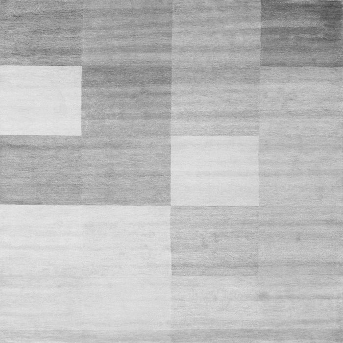 Round Machine Washable Checkered Gray Modern Rug, wshcon824gry