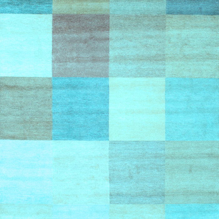 Checkered Light Blue Modern Rug, con824lblu