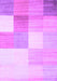 Machine Washable Checkered Purple Modern Area Rugs, wshcon824pur