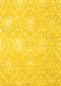 Abstract Yellow Contemporary Rug, con825yw