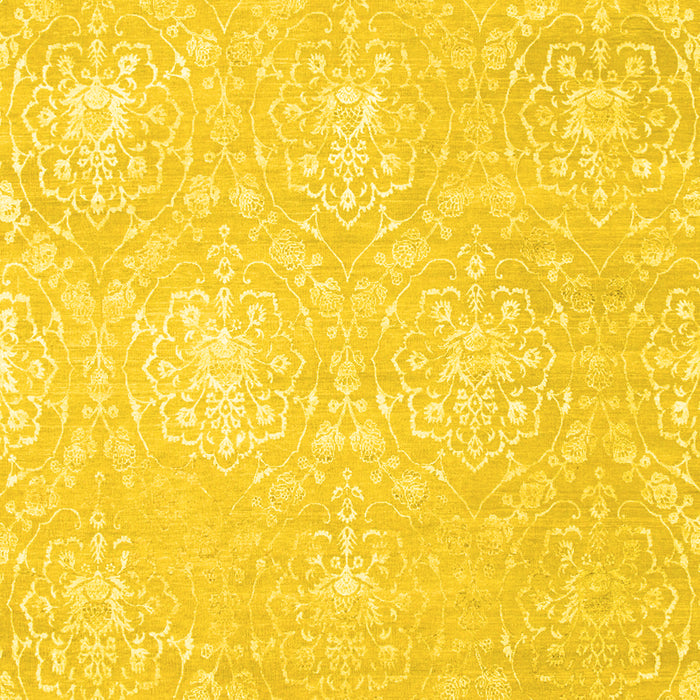 Abstract Yellow Contemporary Rug, con825yw
