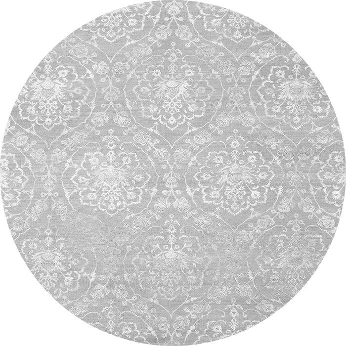 Square Abstract Gray Contemporary Rug, con825gry