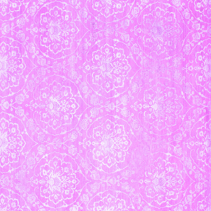 Square Abstract Purple Contemporary Rug, con825pur