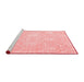 Contemporary Red Washable Rugs