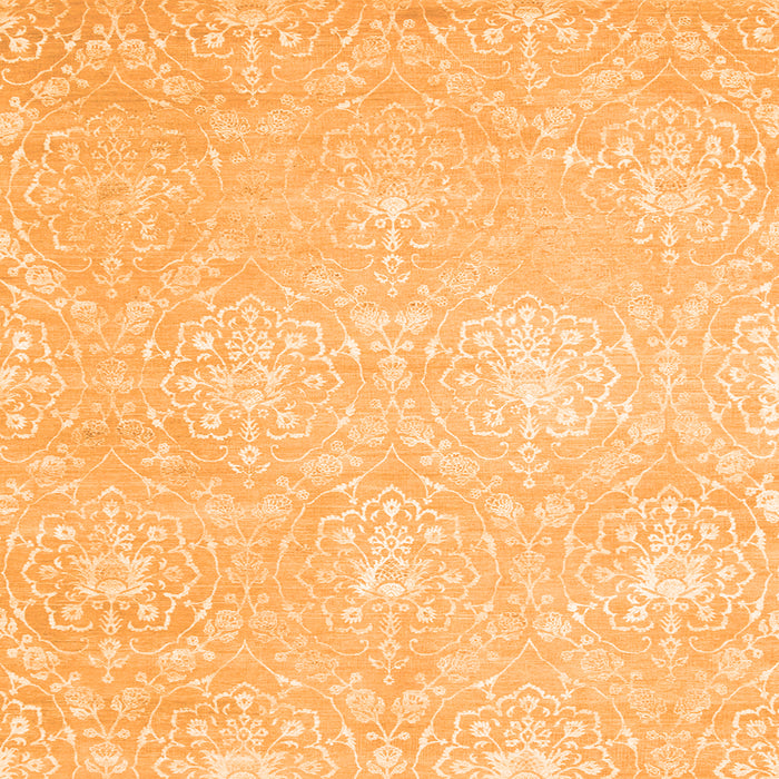 Serging Thickness of Abstract Orange Contemporary Rug, con825org