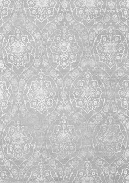 Abstract Gray Contemporary Rug, con825gry