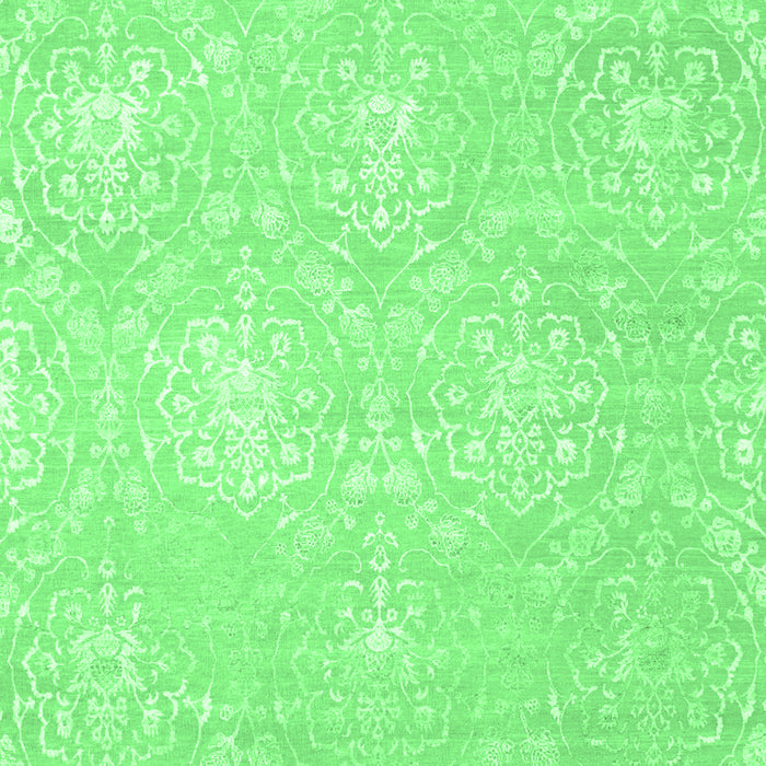 Machine Washable Abstract Emerald Green Contemporary Area Rugs, wshcon825emgrn