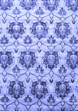 Abstract Blue Contemporary Rug, con826blu