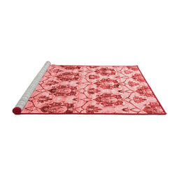 Contemporary Red Washable Rugs