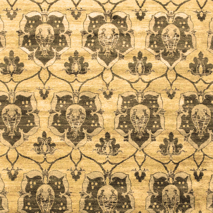 Machine Washable Abstract Brown Contemporary Rug, wshcon826brn