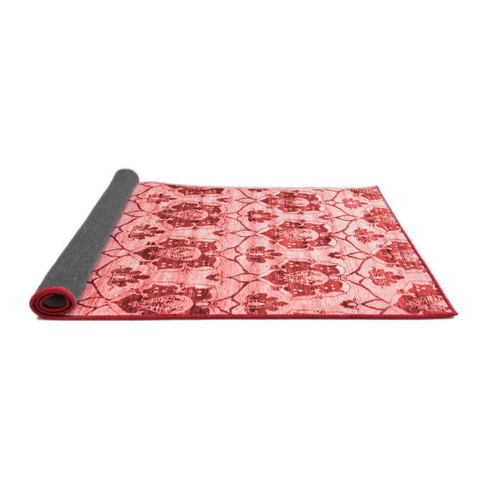 Abstract Red Contemporary Area Rugs