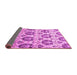 Sideview of Abstract Pink Contemporary Rug, con826pnk