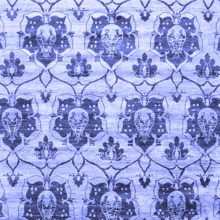 Machine Washable Abstract Blue Contemporary Rug, wshcon826blu