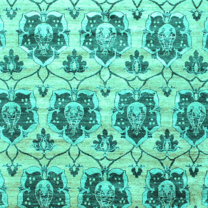 Abstract Turquoise Contemporary Rug, con826turq