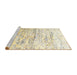 Serging Thickness of Machine Washable Contemporary Gold Rug, wshcon827