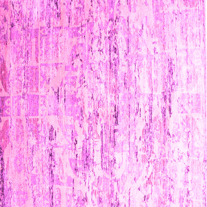 Square Abstract Pink Contemporary Rug, con827pnk