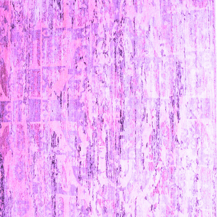 Square Abstract Purple Contemporary Rug, con827pur