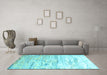 Machine Washable Abstract Light Blue Contemporary Rug in a Living Room, wshcon827lblu