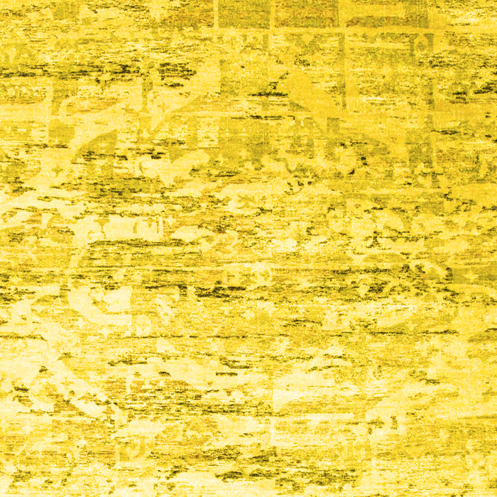 Machine Washable Abstract Yellow Contemporary Rug, wshcon827yw