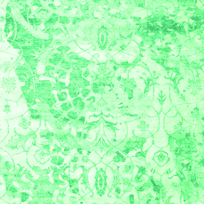 Abstract Green Contemporary Rug, con828grn