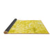 Sideview of Abstract Yellow Contemporary Rug, con828yw