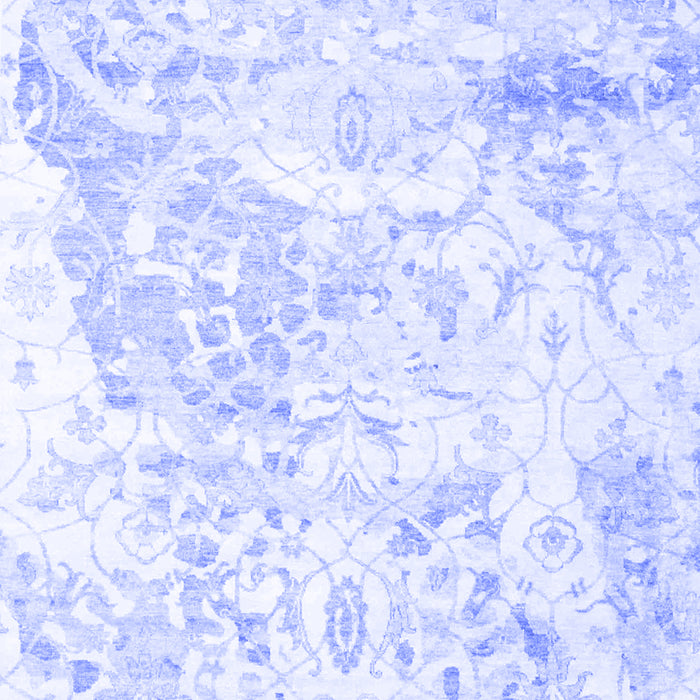 Abstract Blue Contemporary Rug, con828blu