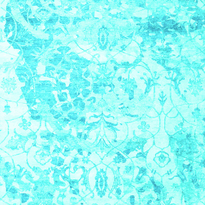 Abstract Turquoise Contemporary Rug, con828turq