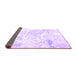 Sideview of Abstract Purple Contemporary Rug, con828pur