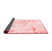 Abstract Red Contemporary Area Rugs