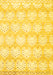 Abstract Yellow Contemporary Rug, con829yw