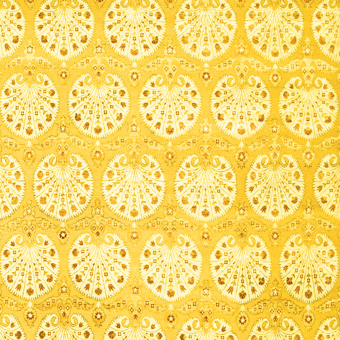 Abstract Yellow Contemporary Rug, con829yw