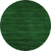 Square Abstract Green Contemporary Rug, con82grn