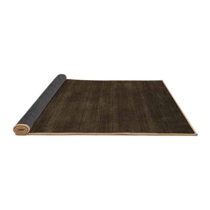 Sideview of Abstract Brown Contemporary Rug, con82brn