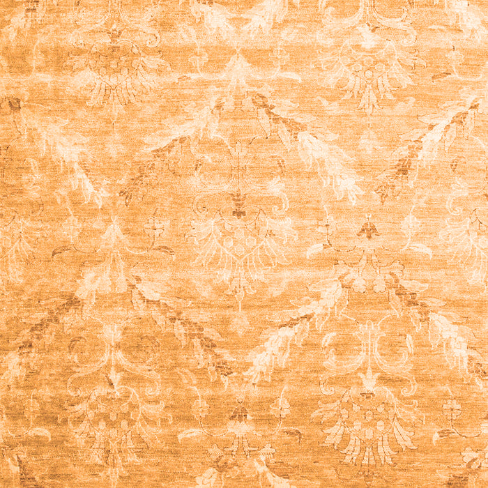 Abstract Orange Contemporary Rug, con830org