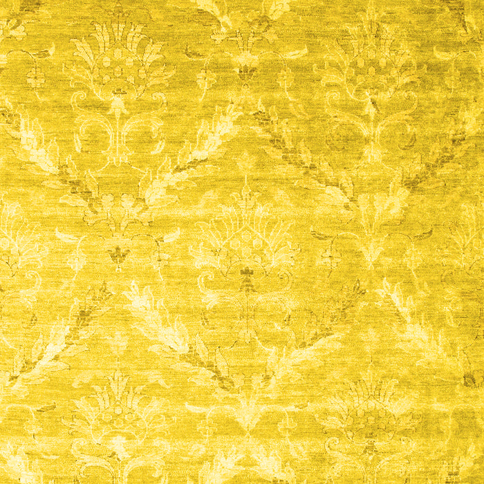Abstract Yellow Contemporary Rug, con830yw